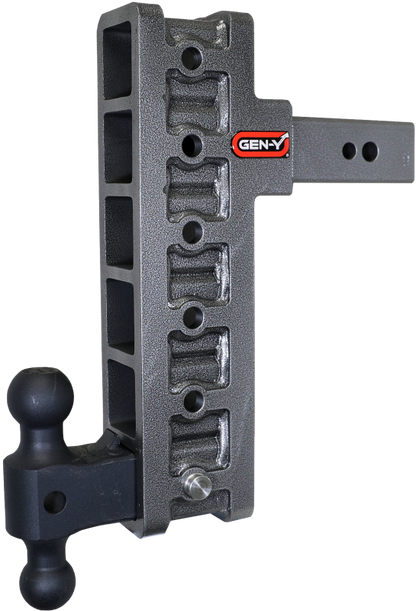 GEN-Y Hitch Gen-Y Mega Duty 2.5in Shank 12in Offset Drop 3.5K TW 32K Hitch w/GH-0161 Dual-Ball