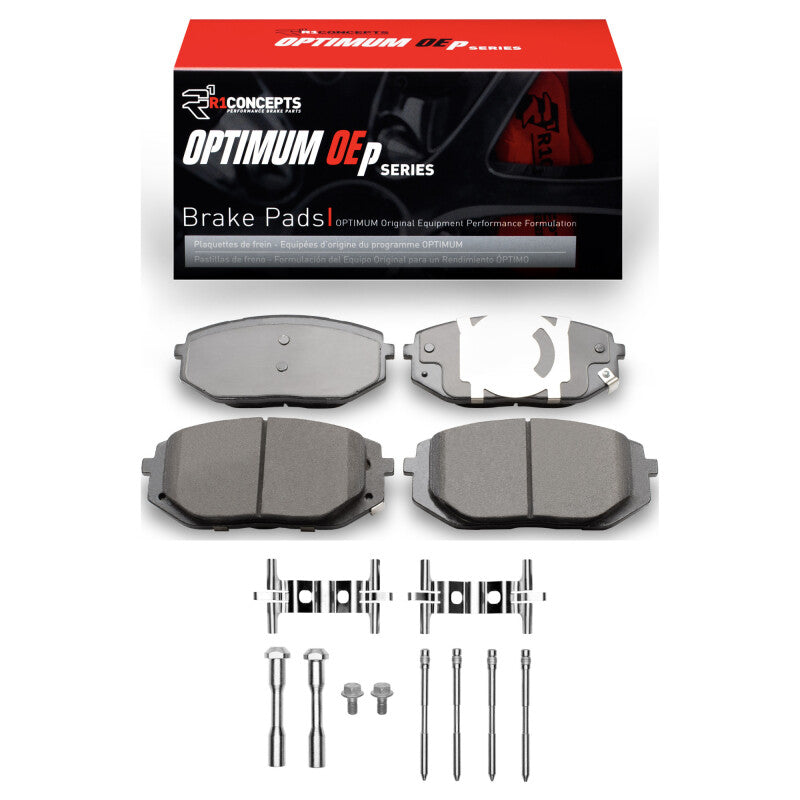 R1 Concepts R1 21-25 Ford Mustang Mach-E Front Optimum OE Pads & Hardware Kit