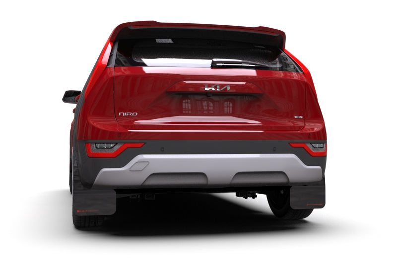 Rally Armor 23-25 Kia Niro SG2 Black UR Mud Flap Red Logo
