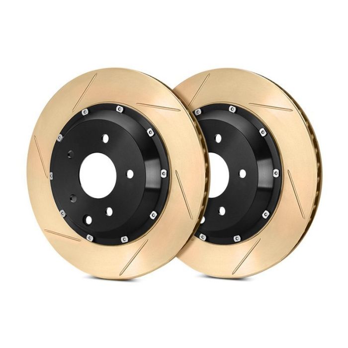 StopTech 81.625.9931 - Two-Piece Zinc Coated AeroRotor and Hat Pair; Slotted