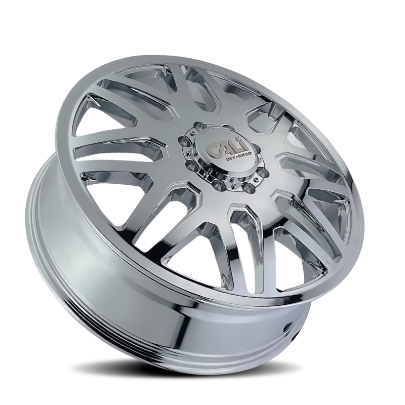 Cali Off-Road 9115D Invader Dually 22x8.25 / 8x165.1 BP / -192mm Offset / 121.3mm Hub Chrome Wheel