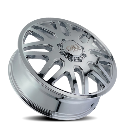 Cali Off-Road 9115D Invader Dually 24x8.25 / 8x165.1 BP / 115mm Offset / 121.3mm Hub Chrome Wheel