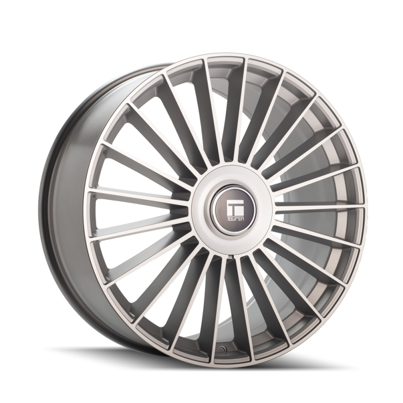 Touren 3610 TR10 24x10 / 5x112/120 BP / 35mm Offset / 74.1mm Hub Satin Silver Machined Wheel