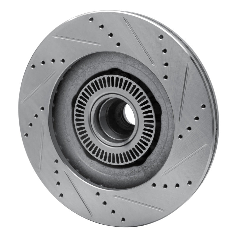 R1 Concepts R1 01-05 Ford Explorer Sport Trac Front Left Drilled & Slotted Silver Brake Rotor