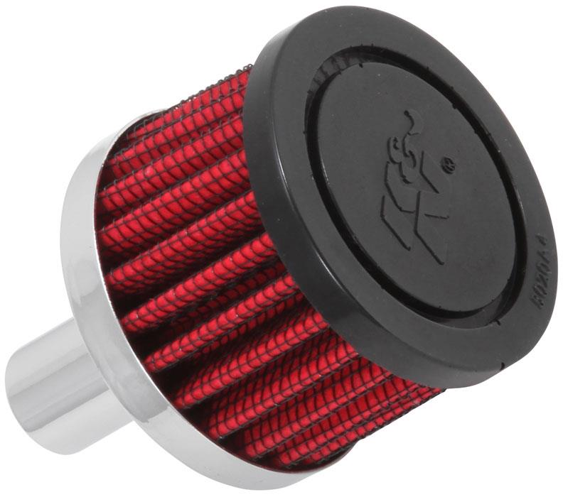 K&N Engineering K&N Steel Base Crankcase Vent Filter .625in Vent OD x 2in OD x 1.5in Height