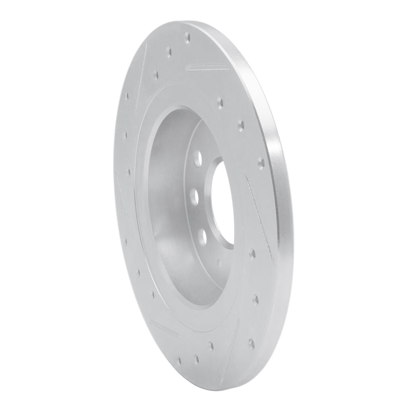 R1 Concepts R1 03-11 Cadillac BLS (Mexico) Rear Right Drilled & Slotted Silver Brake Rotor