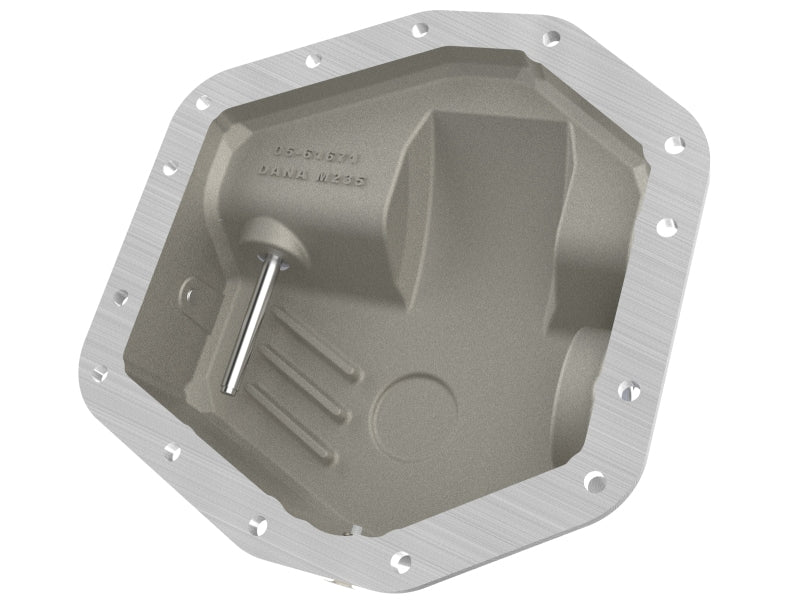 aFe POWER Pro Series Front Diff Cover Black w/ Machined Fins Ford F-250/350 23-26 (Dana M235)