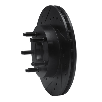 R1 Concepts R1 83-92 Ford Ranger (USA/Canada) Front Left Drilled & Slotted Black Brake Rotor