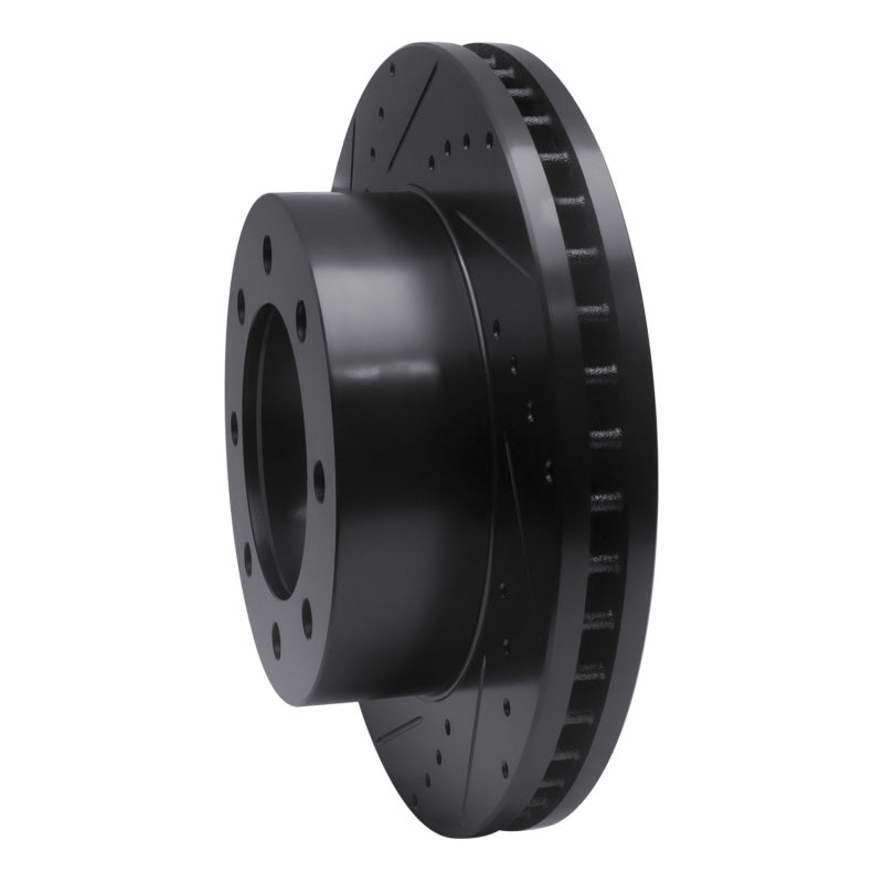 R1 Concepts R1 05-12 Ford F-250 4WD (Super Duty) Front Left Drilled & Slotted Black Brake Rotor