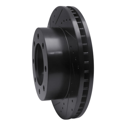 R1 Concepts R1 05-12 Ford F-250 4WD (Super Duty) Front Left Drilled & Slotted Black Brake Rotor