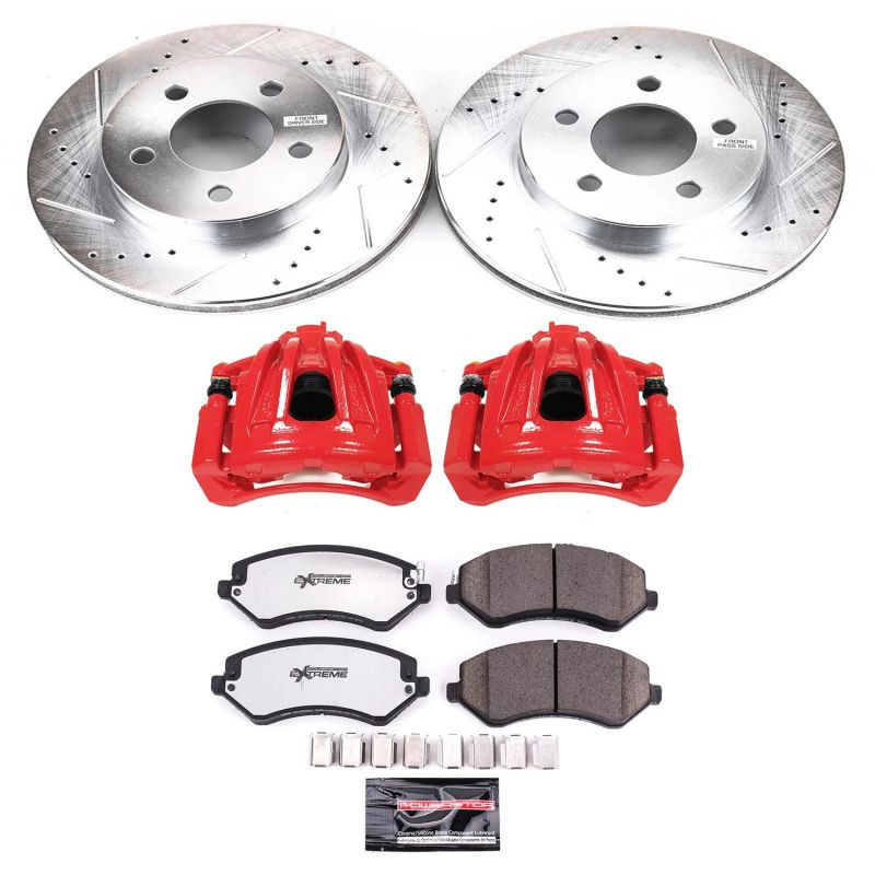 PowerStop Power Stop 02-07 Jeep Liberty Front Z36 Truck & Tow Brake Kit w/Calipers