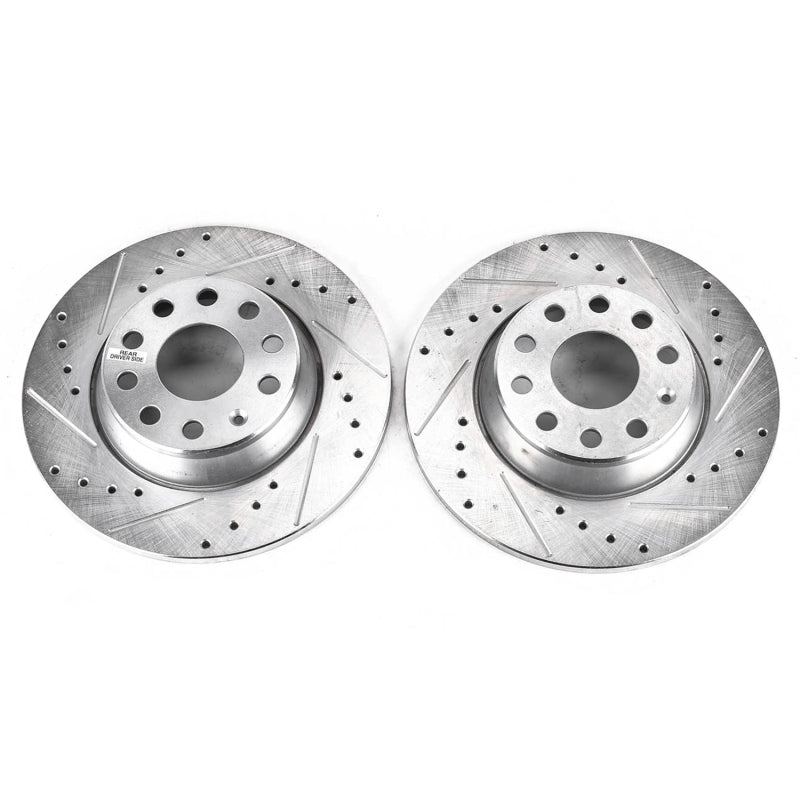 PowerStop Power Stop 06-09 Audi A3 Rear Evolution Drilled & Slotted Rotors - Pair
