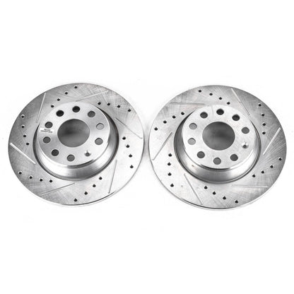 PowerStop Power Stop 06-09 Audi A3 Rear Evolution Drilled & Slotted Rotors - Pair