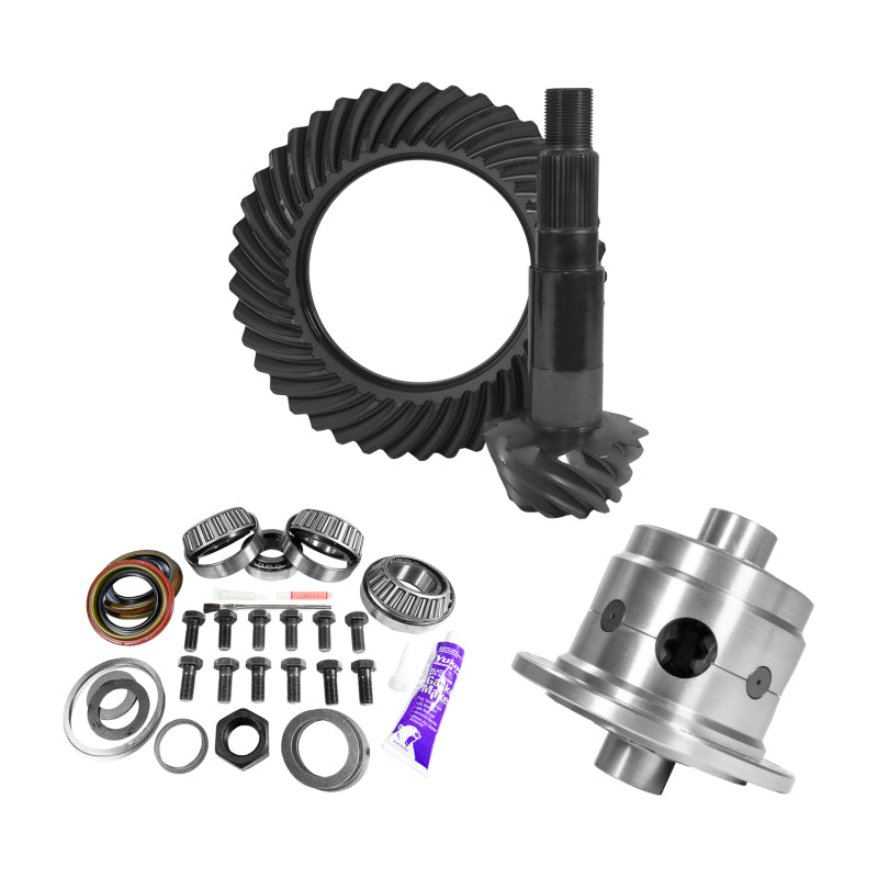 Yukon Gear & Axle Yukon Gear 11.25in Dana 80 3.73 Rear Ring & Pinion Install Kit 35 Spline Positraction 4.375in BRG