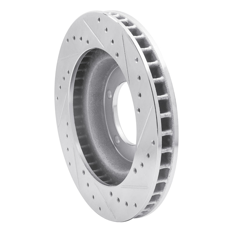 R1 Concepts R1 67-70 Chevrolet BEL AIR Front Left Drilled & Slotted Silver Brake Rotor