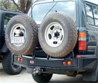 ARB W/Carrier Rear Step Towbar Rhs Blk 80 Series