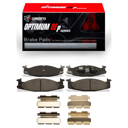 R1 Concepts R1 94-03 Ford E-150 Club Wagon Front Optimum OE Pads & Hardware Kit
