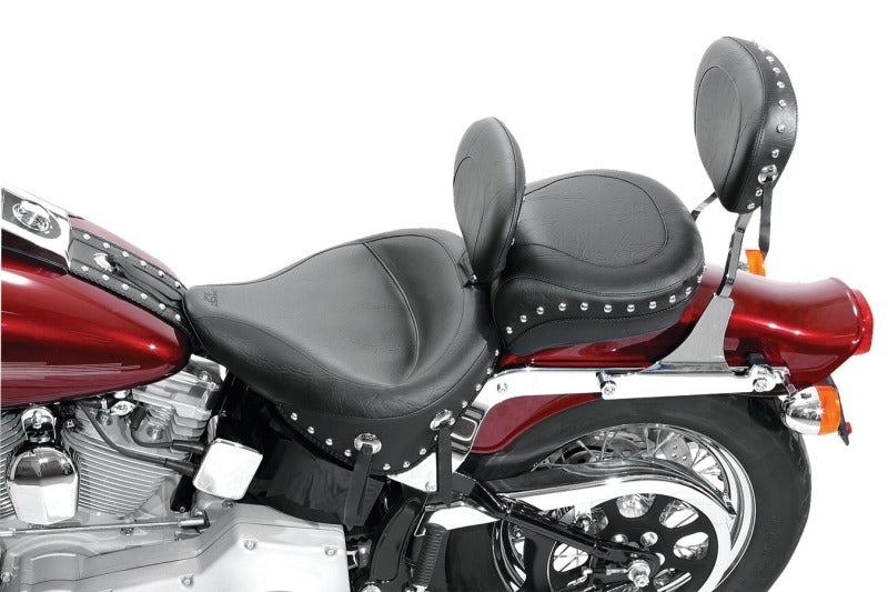 Mustang Motorcycle Mustang 80-07 Harley Early FLH Touring Accessories Tank Bib w/Studs- Black