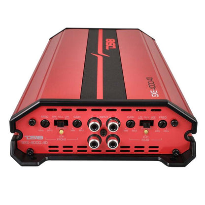 DS18 4-Channel SXE Amplifier Class D 2x 750/4ohm Bridge 4 x 430/2ohm 4 x 275/4ohm Watts RMS- Red