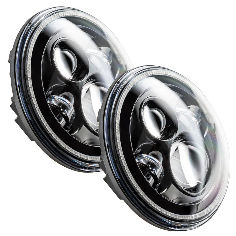 ORACLE Lighting Oracle 7in High Powered LED Headlights - NO HALO - Black Bezel