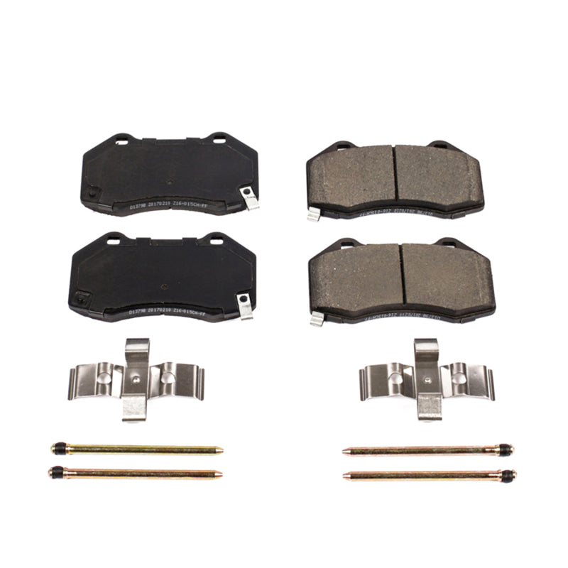 PowerStop Power Stop 17-18 Fiat 124 Spider Front Z17 Evolution Ceramic Brake Pads w/Hardware