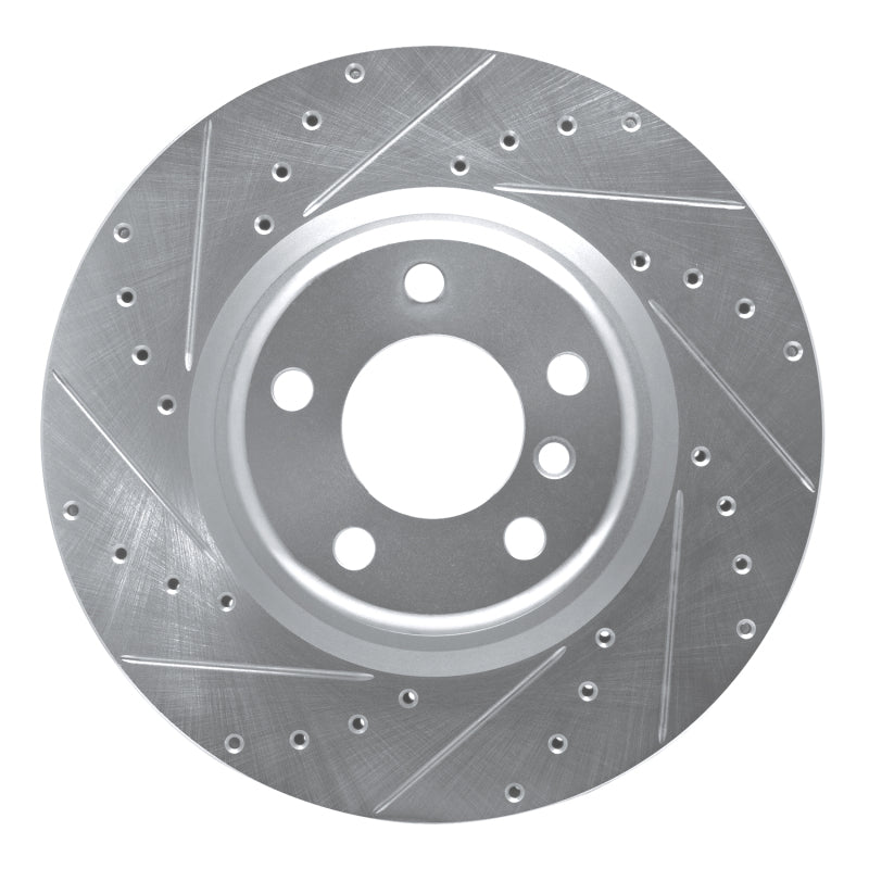 R1 Concepts R1 12-20 BMW 230I Rear Left Drilled & Slotted Silver Brake Rotor
