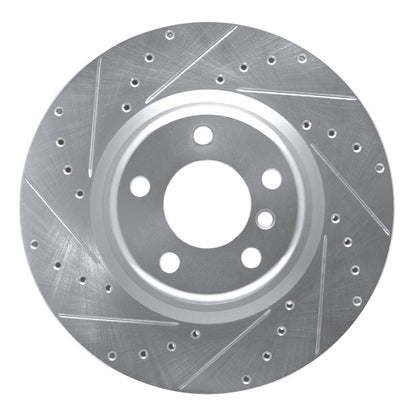 R1 Concepts R1 12-20 BMW 230I Rear Left Drilled & Slotted Silver Brake Rotor
