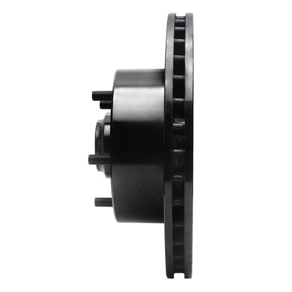 R1 Concepts R1 67-74 Buick Gran Sport Front Left Drilled & Slotted Black Brake Rotor
