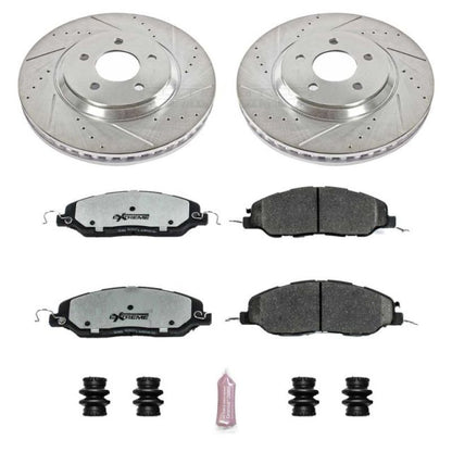 PowerStop Power Stop 11-14 Ford Mustang Front Z26 Street Warrior Brake Kit