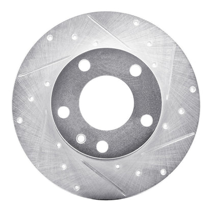 R1 Concepts R1 76-76 BMW 530I Front Right Drilled & Slotted Silver Brake Rotor