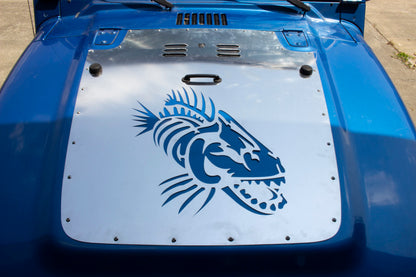 Fishbone Offroad 13-18 Jeep Wrangler JK Hood Louver Raw Unpainted