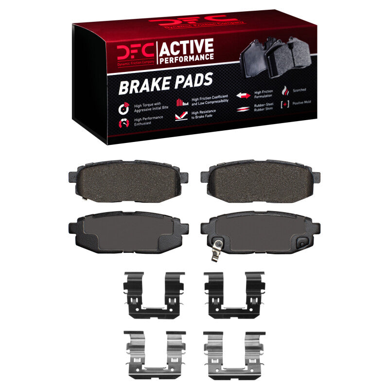 DFC 06-25 Scion FR-S Rear Active Performance Pads and Hardware Kit