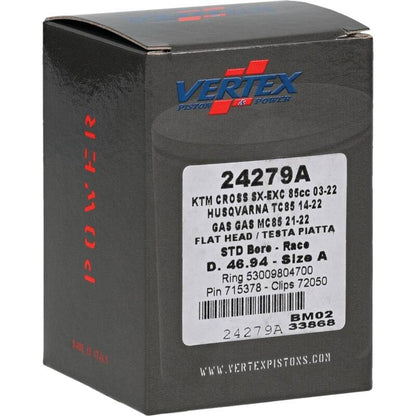 Vertex Pistons Vertex Piston 09-24 KTM 85 SX 85cc Cast Race Piston Kit