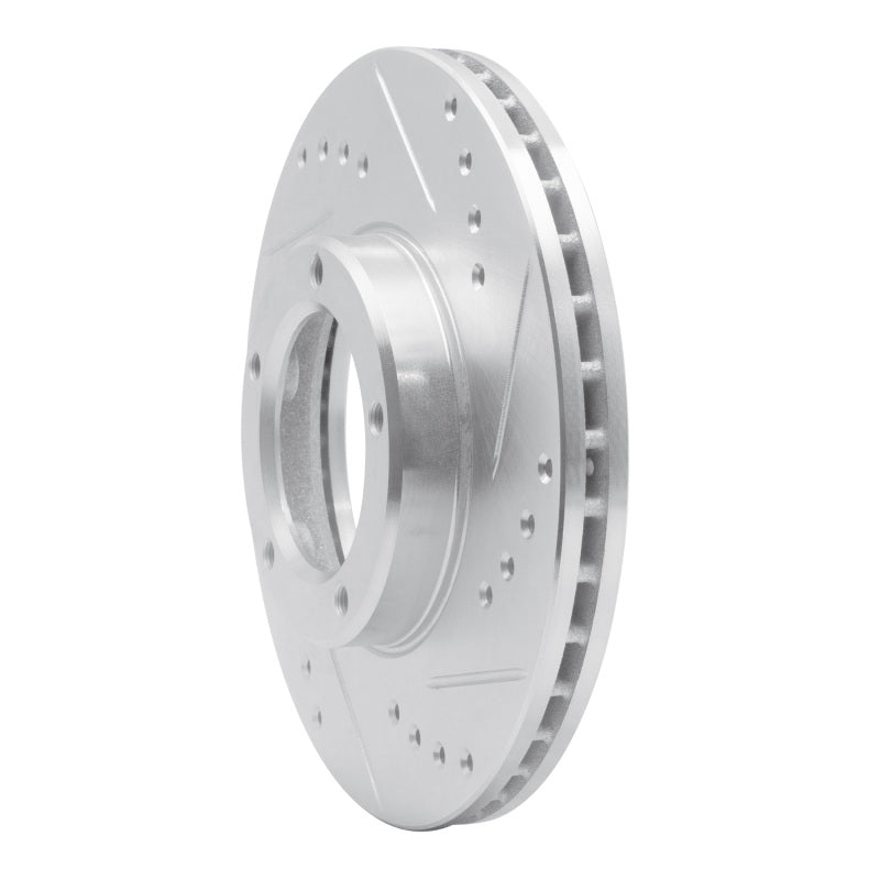 R1 Concepts R1 89-08 Toyota Hilux (Mexico) Front Right Drilled & Slotted Silver Brake Rotor