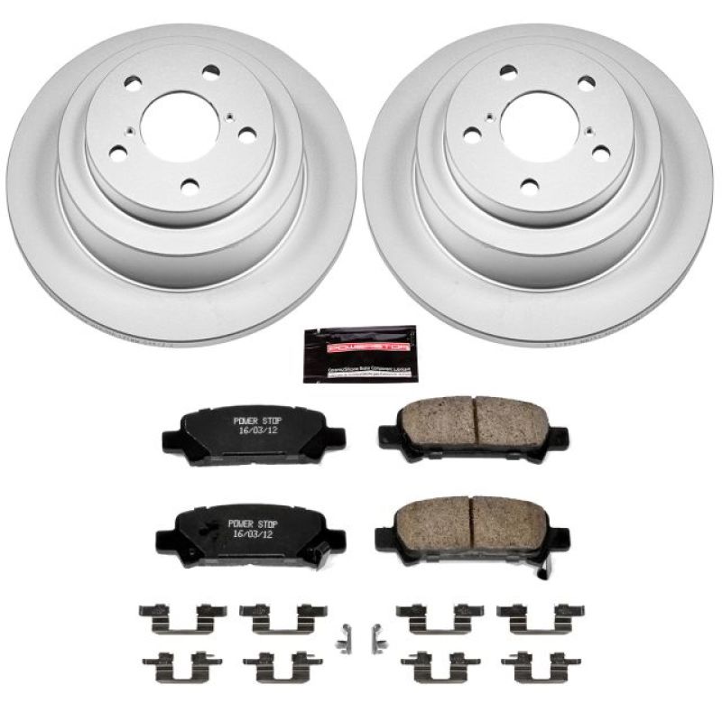 PowerStop Power Stop 98-03 Subaru Forester Rear Z17 Evolution Geomet Coated Brake Kit