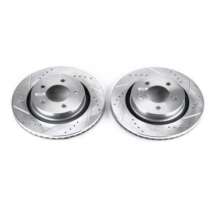 PowerStop Power Stop 99-04 Chrysler 300M Front Evolution Drilled & Slotted Rotors - Pair