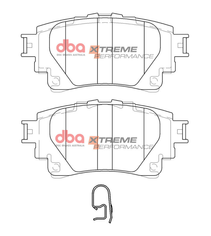 DBA 20-22 Toyota Corolla Hatchback Rear XP Performance Brake Pads