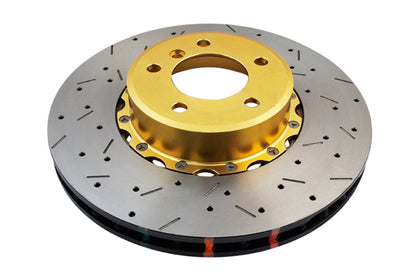 DBA 09-15 BMW 335d Front 5000 Series Drilled & Slotted Rotor w/Gold Hat