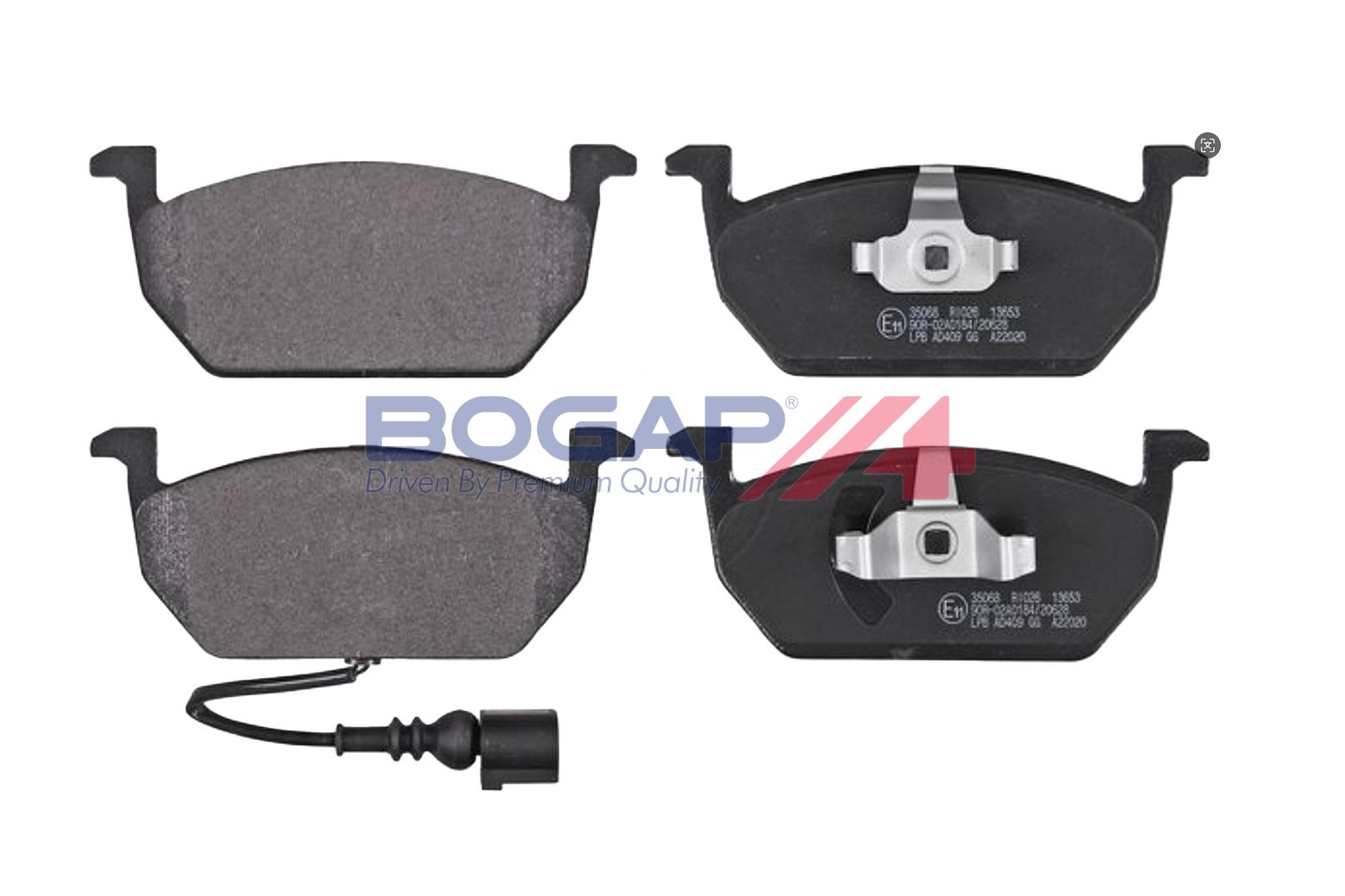 BOGAP A8210332 Brake Pad Set, Disc Brake | ML Performance Car Parts