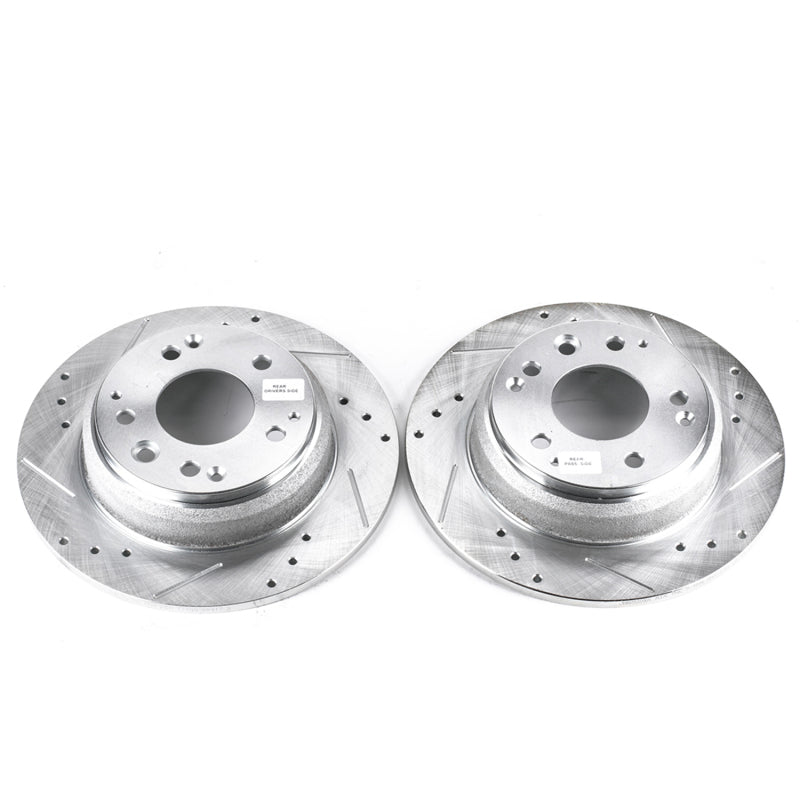 PowerStop Power Stop 91-95 Acura Legend Rear Evolution Drilled & Slotted Rotors - Pair
