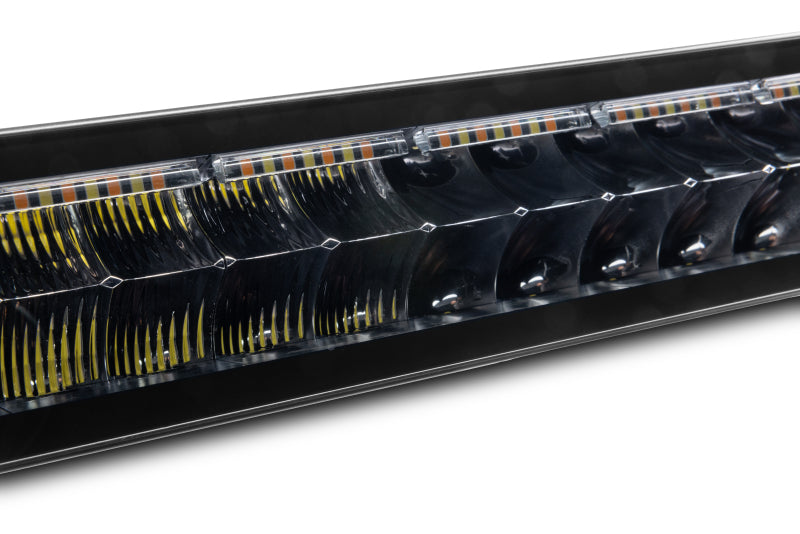 Go Rhino Universal Blackout Combo Series 50in Double Row LED Light Bar w/ Amber Lighting - Black