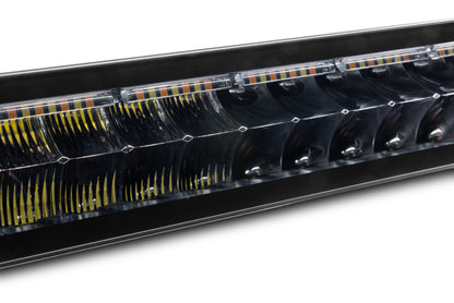 Go Rhino Universal Blackout Combo Series 50in Double Row LED Light Bar w/ Amber Lighting - Black