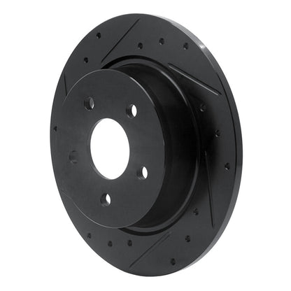 R1 Concepts R1 08-12 Renault TRAFIC (Mexico) Rear Left Drilled & Slotted Black Brake Rotor