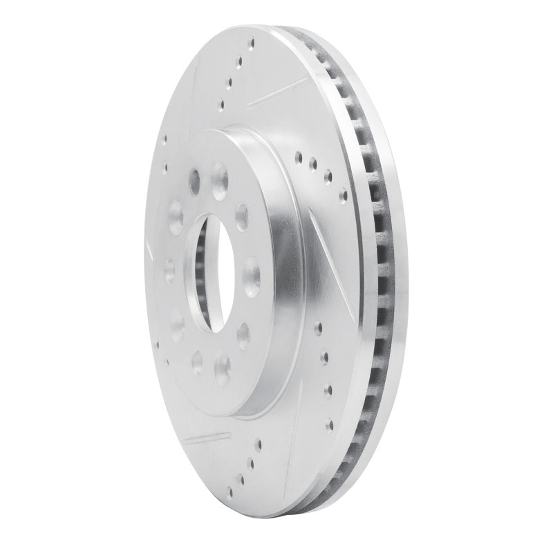 R1 Concepts R1 04-07 Ford Freestar Front Left Drilled & Slotted Silver Brake Rotor