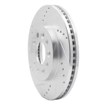 R1 Concepts R1 04-07 Ford Freestar Front Left Drilled & Slotted Silver Brake Rotor