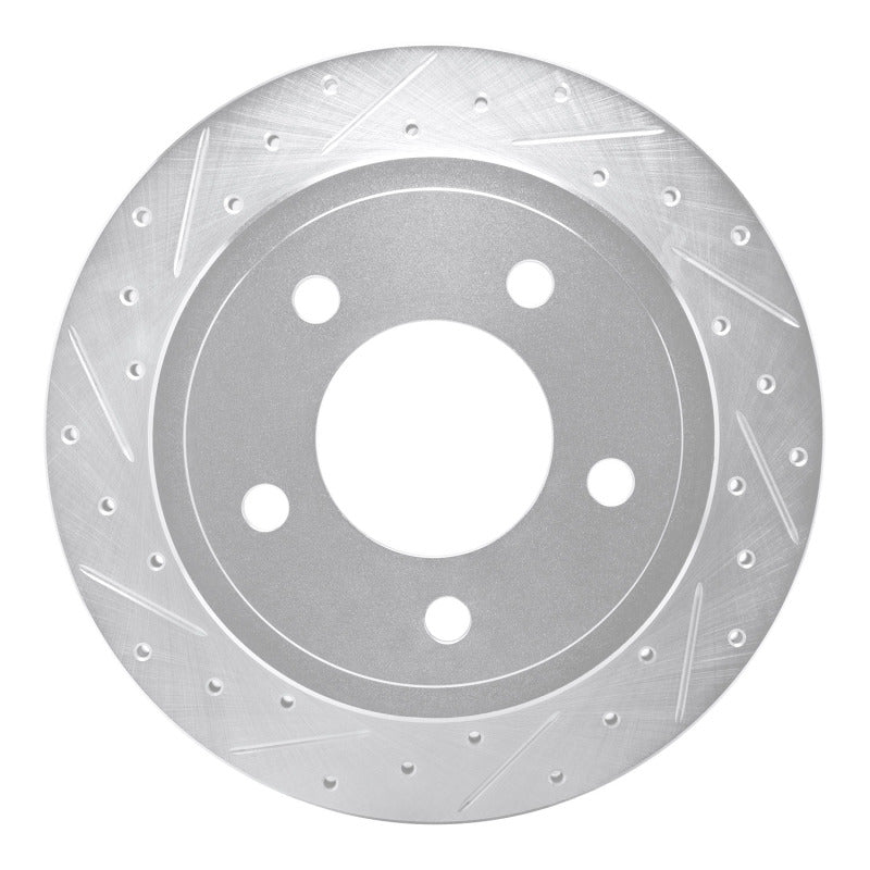 R1 Concepts R1 03-03 Dodge Ram 1500 Van Rear Left Drilled & Slotted Silver Brake Rotor