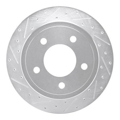 R1 Concepts R1 03-03 Dodge Ram 1500 Van Rear Left Drilled & Slotted Silver Brake Rotor