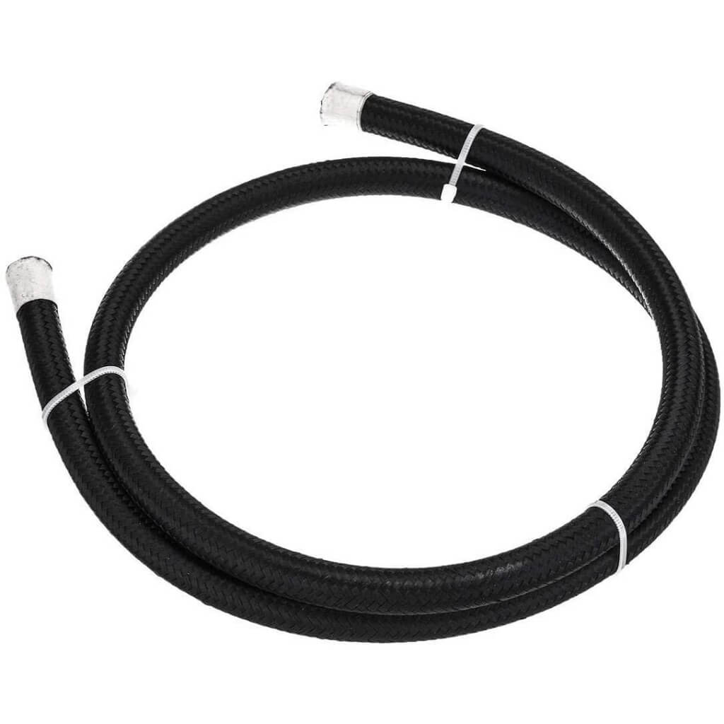 ARD AR0724-6-M PTFE STAINLESS STEEL BRAIDED HOSE AN6 (WITH BLACK NYLON LINE BRAIDED COVER)