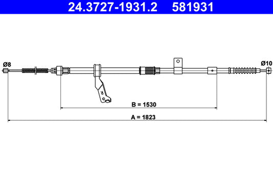 BOSCH 1987482234 Parking Brake Cable Pull