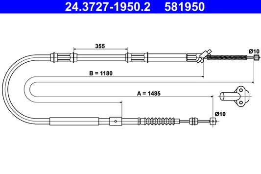BOSCH 1987482783 Parking Brake Cable Pull